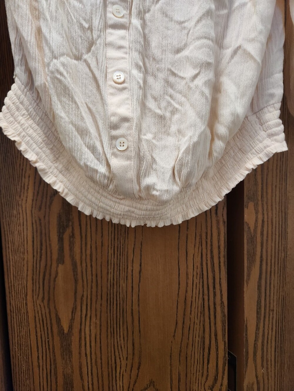 Sanctuary Off Shoulder Ruffled Button-Front Peasant Top - Picture 3 of 9